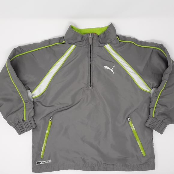 Youth Boys 1/4 Zip Up Gray Puma Jacket 4T - Picture 6 of 6